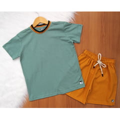 Cj. Short Linho Tl Juvenil