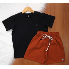 Cj. Short Linho Tl Juvenil