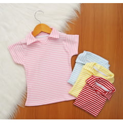 Blusa Gola Listrada F