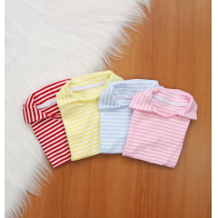 Blusa Gola Listrada F