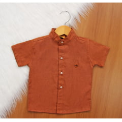 Camisa Gola de Padre Linho 