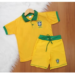 Cj. Brasil Short Moletim