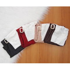 Cj. Calça Wide com Cropped