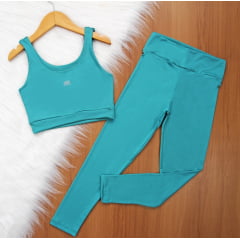 Cj. Cropped Calça Fit