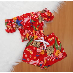 Cj. Cropped Ciganinha 