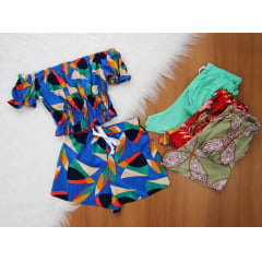 Cj. Cropped Ciganinha 