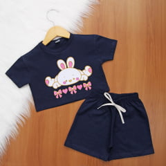 Cj. Cropped Estamp Infantil 