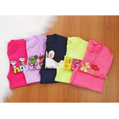 Cj. Cropped Estamp Infantil 