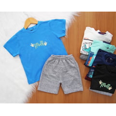 Cj. Dinossauro Short Moletom