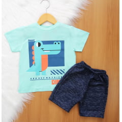 Cj. Dinossauro Short Moletom