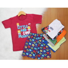 Cj. Estampado Manga e Regata Cj. Estampado Manga e Regata
