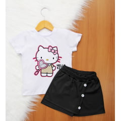 Cj. Estampas Short Saia