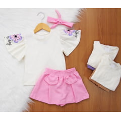Cj. Flower Short Saia Cj. Flower Short Saia