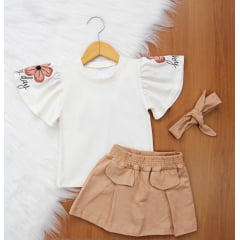 Cj. Flower Short Saia 