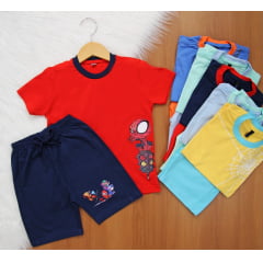 Cj. Homem Aranha Short Dt