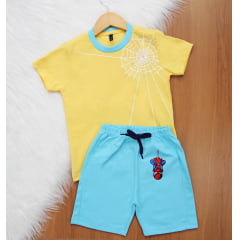 Cj. Homem Aranha Short Dt