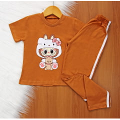 Cj. Labubu Calça Listra