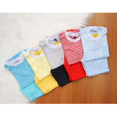 Cj. Listras Bolsinho Short