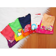 Cj. Manga Short Estampado F
