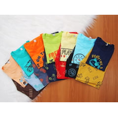 Cj. Manga Short Estampado M
