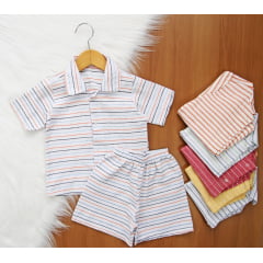 Cj. Mauricinho Linho Listras Cj. Mauricinho Linho Listras