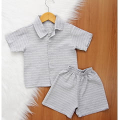 Cj. Mauricinho Linho Listras