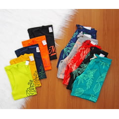 Cj. Multimarcas Regata Short Estampado