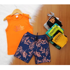 Cj. Multimarcas Regata Short Estampado Cj. Multimarcas Regata Short Estampado
