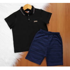 Cj. Polo Short Moletom 