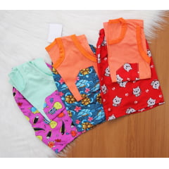Cj. Regata Bolsinho Estampado
