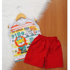 Cj. Regata Estampada Short Tactel