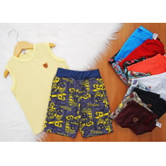 Cj. Regata Short Moletim Estampado