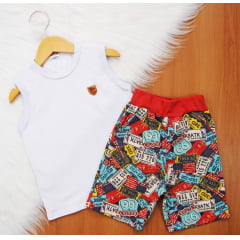 Cj. Regata Short Moletim Estampado