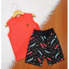 Cj. Regata Short Moletim Estampado