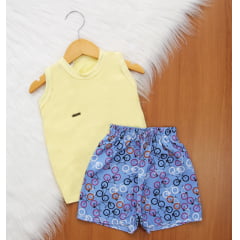 Cj. Regata Short Tactel Estampado