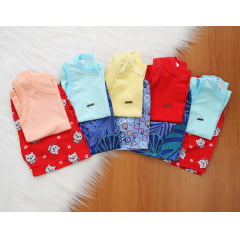 Cj. Regata Short Tactel Estampado