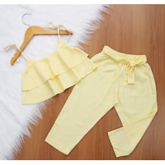 Cj. Rev Cropped Calça