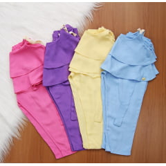 Cj. Rev Cropped Calça