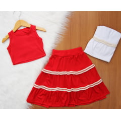 Cj. Saia com Cropped Cj. Saia com Cropped