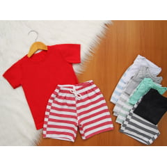 Cj. Short Listrado Ln Cj. Short Listrado Ln