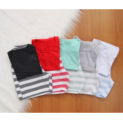 Cj. Short Listrado Ln