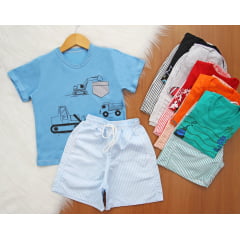 Cj. Short Listrado TC