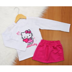 Cj. Short Saia Blusa ML Core