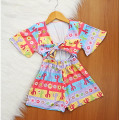 Macaquito Estampado com Bolsinha