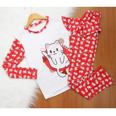 Pijama Estampado Frio Feminino
