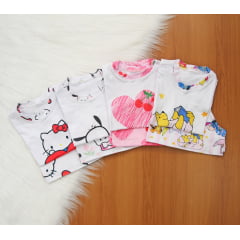 Pijama Manga Curta Feminino Premium