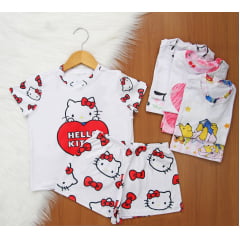 Pijama Manga Curta Feminino Premium