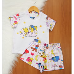 Pijama Manga Curta Feminino Premium
