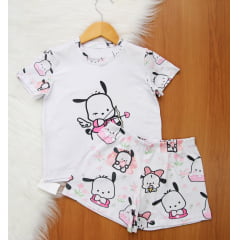 Pijama Manga Curta Feminino Premium