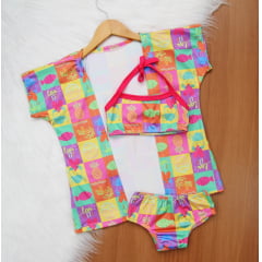 Trio Biquíni Estampado